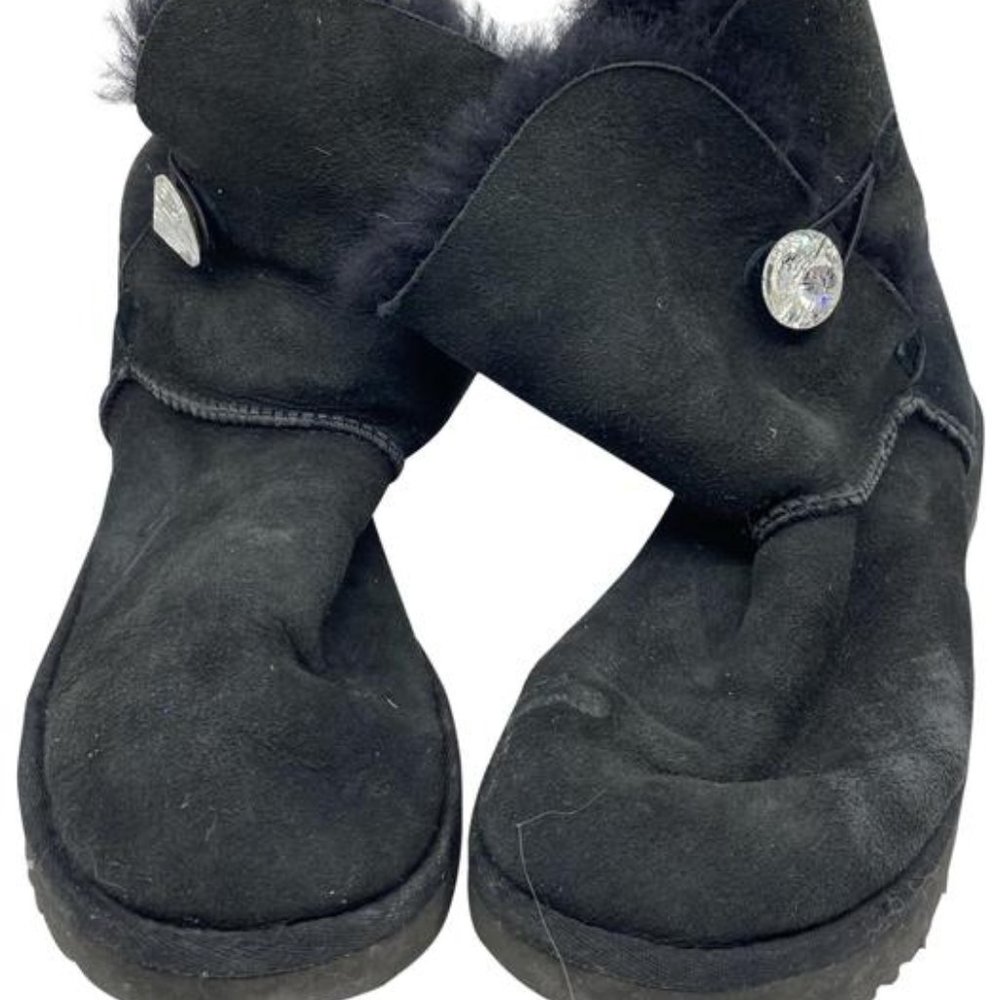UGG Australia Jeweled Accent Black Boots Size 8